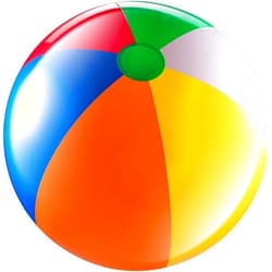 Bedwina 24-inch Giant Beach Ball - (Pack of 3) Big Inflatable Beach Balls for Pool Toys, Blow Up Large Inflatable Ball Toys for Kids Pool Parties, Themed Birthdays, Beach Events, Summer Party Decorations