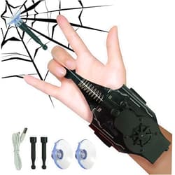 QGHZA Spider Web Shooter - Web Launcher String Shooters Toy for Kids [Electric Reel-in] - Cool Gadgets String Gloves Shooters Toy for Superhero Role-Play