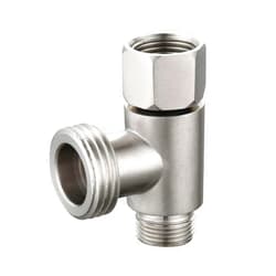 Biveah Bidet T Adapter, Biveah Stainless Steel Angle Stop Add-A-Tee Valve 3/8