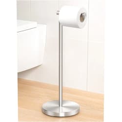 KES Toilet Paper Holder Stand SUS 304 Stainless Steel Rustproof Pedestal Lavatory Tissue Roll Holder Floor Stand Modern Brushed Finish, BPH283S1-2