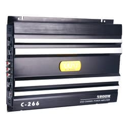 Yaeccc C-266 Car 4 Channel Power Amplifier Stereo Audio Super Bass Sub Woofer Amp 12V