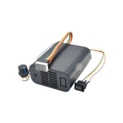 Acxico 1Pcs PWM DC Brush Motor Speed Controller DC 10-55V 60A CW CCW Reversible Switch Digital LED Display Potentiometer Switch Built-in Brushless Fan