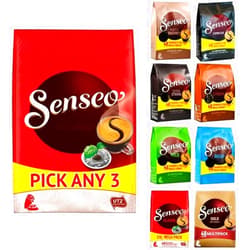 Senseo Douwe Egberts Senseo Coffee Pods. Pick Any 3 packs (48 Coffee Pods Each Pack) from 8 Blend Inc: Classic, Espresso, Strong, Extra Strong, Mild, Gold(100% Arabica), Mocca, Decaf Total 144 Pods Mega Pack