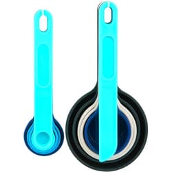 Trudeau Measuring Set, 11 Sizes, Blue