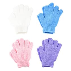 ATB 4 Pairs Exfoliating Gloves - Premium Scrub Wash Mitt for Bath or Shower - Luxury Spa Exfoliation Accessories For Men and Women