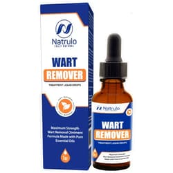 Natrulo Natural Wart Oil Liquid Drops – Fast, Safe for Kids, Maximum Strength Wart Ointment with Pure Essential Oils – No Pain, No Scarring, Easy to Use on Face, Neck, Body, Hands, Feet