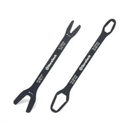 DURATECH Universal Wrench Set, Multi-functional Wrench Set, SAE & Metric, 1/4”-1”& 6-25mm, 38 sizes in 2 Piece, for Home and Car Repair