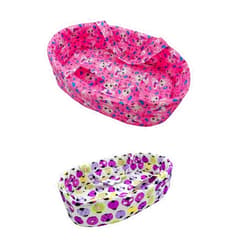 Xunwa 2 Pieces Baby Doll Bassinet for 5-6-7-8-9-10 Inch Newborn Reborn Dolls,Toy Bassinet for Small Baby Dolls