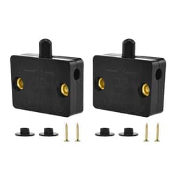 SDTC Tech 2 Piece Black Cabinet Light Switch, Wardrobe Automatic Touch Switch, 12V 24V 110V Normally Closed Lamp Switch for Cabinets, Bathroom Cabinets, Wall Cabinet Sliding Doors