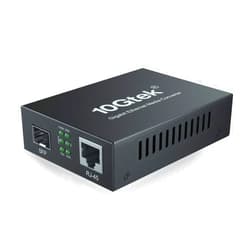 10Gtek Gigabit Ethernet Media Converter, Open SFP Fiber to Ethernet RJ45 Converter for 10/100/1000Base-Tx to SFP(SFP Slot Without Module), UL Certified