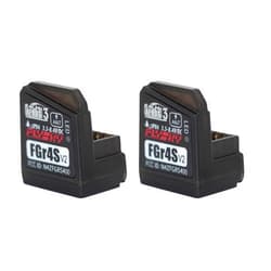 GoolRC Flysky FGr4S V2 Receiver, 2.4GHz 4CH AFHDS 3 Remote Control Receiver PWM/PPM/I-Bus Output Compatible with Flysky Noble NB4 NB4+ NB4 Pro PL18 RC Transmitter for RC Car Boat (2PCS)
