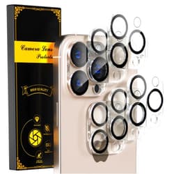 beuxece for 6 Pack iPhone 16 Pro/iPhone 16 Pro Max Camera Lens Protector [Drop Protection] [Case Friendly] [Easy Installation] 9H Tempered Glass Camera Screen Protector Cover Accessories, Clear