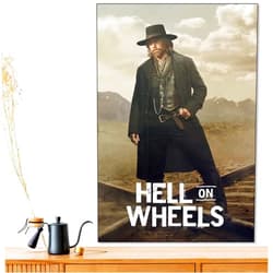 Custom Generic Hell on Wheels TV Series Poster, Western Print, Canvas Wall Art, Decor for Bedroom, Living Room