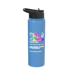 Multilingual Teacher Linguist School Teaching Esl Teacher Normal Teacher ESOL Multilingual English Teacher Stainless Steel Insulated Water Bottle