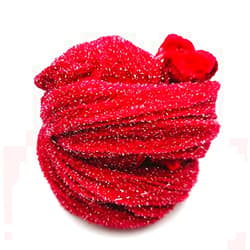 Daiseta Artificial and Dried Flower 5 Pcs Gold/Silver Tensile Nylon Stocking Flower Material for Artificial Silk Flowers Wedding Party Home Handmade Accessory - ( Color: Law63 Fuchsia )