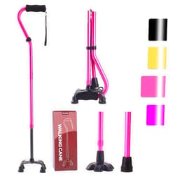 LIXIANG Walking Cane 3 in1 - Adjustable Lightweight Walking Sticks from 29-37 Inches,Balancing Mobility Aid for Men and Women