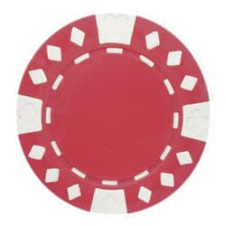 Brybelly Diamond Suited Poker Chips 11.5-gram Clay Composite – Pack of 50
