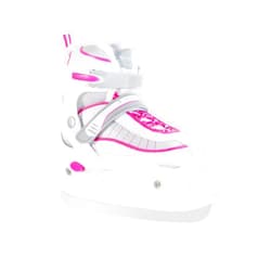 CCUNSZI Ice Skates,Hockey Skates with Adjustable 4 Sizes,Soft Padding and Reinforced Ankle Support for Boys Girls Youth Men Women and Beginners