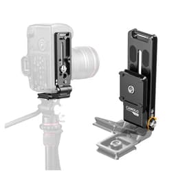 CAMOLO GEEK Foldable DSLR Camera L Bracket Pro - Arca Type QR Universal Vertical Camera Mount Horizontal Switching Tripod Quick Release Plate Compatible with Canon Nikon Sony Fujifilm DJI Osmo Stabilizer Monopod
