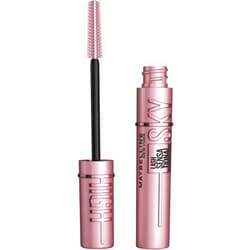Maybelline Lash Sensational Sky High Washable Mascara Makeup, Volumizing, Lengthening, Defining, Curling, Multiplying, Buildable Formula, Blackest Black, 1 Count