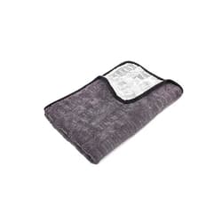 The Rag Company - The Gauntlet Drying Towel - 70/30 Blend Korean Microfiber, Designed to Dry Vehicles Faster Without Scratching Paint or Glass, 900gsm, 20inx30in, Ice Grey/Grey, Pack of 1