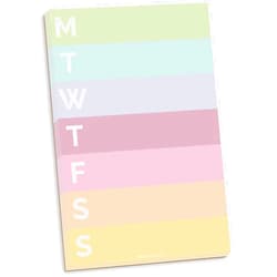 bloom daily planners Color Blocked Weekly Tear Off To-Do Pad - Undated Checklist Notepad Organizer - 6