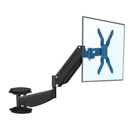 SUPTEK Gas Spring Arm Wall Mount 43Inch，Single Heavy Duty Monitor Wall Mount for 27 to 43Inch & 11-28.6lbs Computer Screens，Articulating Full Motion Adjustable Arm Wall Stand With MAX VESA 200*200MM