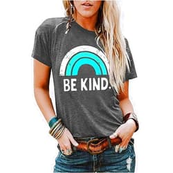 Missshine Graphic Tees for Women Summer Cute T Shirts Casual Loose Tunic Blouses Tops