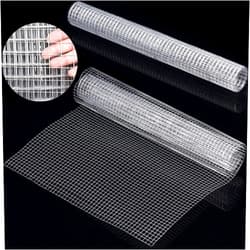 RoyalPolar 2 Sheets 1/4 Inch Welded Cage Wire Galvanized Hardware Cloth Metal Mesh Chicken Netting Rabbit Fence Wire Window (13.7 x 39.3 Inches) for Gutter Guard Craft Projects and Garden Use