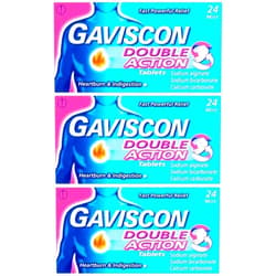 Gaviscon Double Action 72 Tablets (24x3)