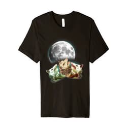 Opossum Lover Humor Quote - DressedForDuty Three Opossum Moon With 3 Possums Costume Premium T-Shirt