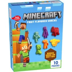 Betty Crocker Minecraft Fruit Flavored Snacks 10 Count, 8 OZ