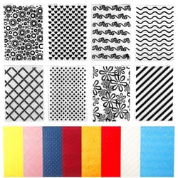Geiserailie 8 Pieces Embossing Folders Embossing Machine Template Paper Card Heart Folders for Card Making DIY Flower Scrapbook Photo Album Craft Decoration, 5.9 x 4.1 Inch(Classic Style)