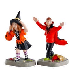 Lemax Village Collection Figure Terrified Trick or Treaters # 02903