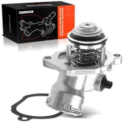 A-Premium Engine Coolant Thermostat Housing Assembly with Gasket Compatible with Mercedes-Benz C230 C250 C280 C300 C350 E280 E350 ML350 ML450 R350