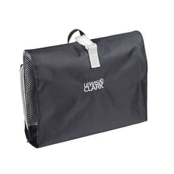 Lewis N. Clark Hanging Toiletry Bag for Travel Accessories, Shampoo, Cosmetics + Personal Items with Waterproof Compartment and Folding Design,Black