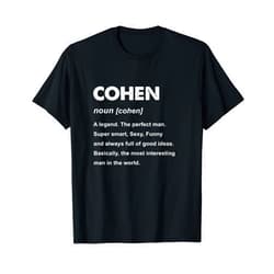 Cohen Name Shirts & Gifts Cohen Name T-Shirt