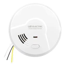 Universal Security Instruments USI Electric 5304 Hardwired Ionization Smoke and Fire Alarm with Battery Backup 2-Pack