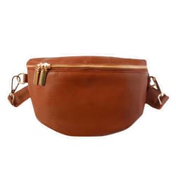 The White Invite Gifts Leather Fanny Pack Crossbody Bags for Women Trendy Sling Bag for Women Small Crossbody Bags for Women Vacation Essentials Handbags Crossbody Purse Belt Bag (Nutmeg Personalized)