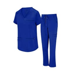 Natural Uniforms Womens 11 Pocket Cool Stretch Cargo Scrub Set with Regular and Petite Sizes