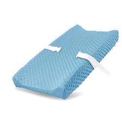 Little Tots Changing Pad Cover, Ultra Soft Minky Dots Plush Changing Table Covers Breathable Mink Changing Table Sheets Cover Wipeable Changing Pad Covers for Infants Newborn Baby Girl Boy (Sky Blue)