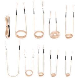 Harsire Induction Heater Coil Kit, 10 ps Of Induction Heater Coils In a Variety Of Sizes, Magnetic Induction Coils for Flexible and Long Life, Suitable for Magnetic Induction Heaters