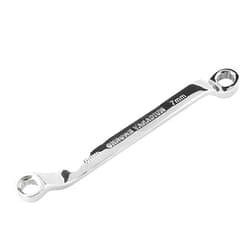 Larcele 45-Degree Offset Double Box Ratcheting Combination Wrench Spanner Metric, 1Pcs 6-7mm