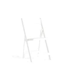 Flash Furniture Hercules™ Series Folding Chair - White Resin - 1000LB Weight Capacity Comfortable Event Chair - Light Weight Folding Chair