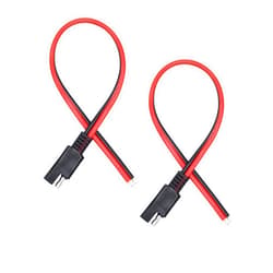 PNGKNYOCN 30cm 14AWG SAE Connector Cable SAE 2 Pin Single Plug Quick Connector Disconnect Plug SAE Car Extension Cable YOUCHENG for Motorcycles, Cars, Tractors (2-Pack)