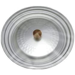 Taniguchi Metal Yukihira Pot Lid 6.3-7.9 inches (16-20 cm), Made in Japan, Lightweight, Japanese Artisan Series