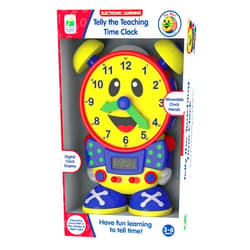 The Learning Journey Telly The Teaching Time Clock, Electronic Analog & Digital Time Telling Aid with Two Quiz Modes & Night Light,Multi