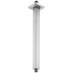 Anpean 12 Inch Square Ceiling Mounted Shower Arm and Flange for Rain Shower Head, Brushed Nickel