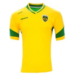 Arza Sports Brazil New Arza Soccer Jersey Yellow/Green 100% Polyester
