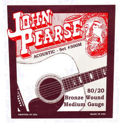 John Pearse 300M 80/20 Bronze Acoustic Guitar Strings (Standard)